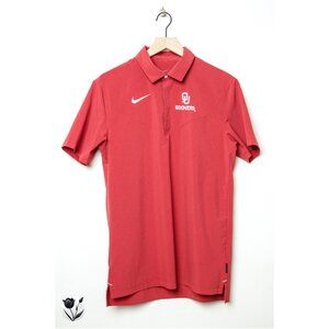 Men’s Polo Size S Oklahoma Sooners OU Nike Dri-Fit Red Short Sleeve Embroidered